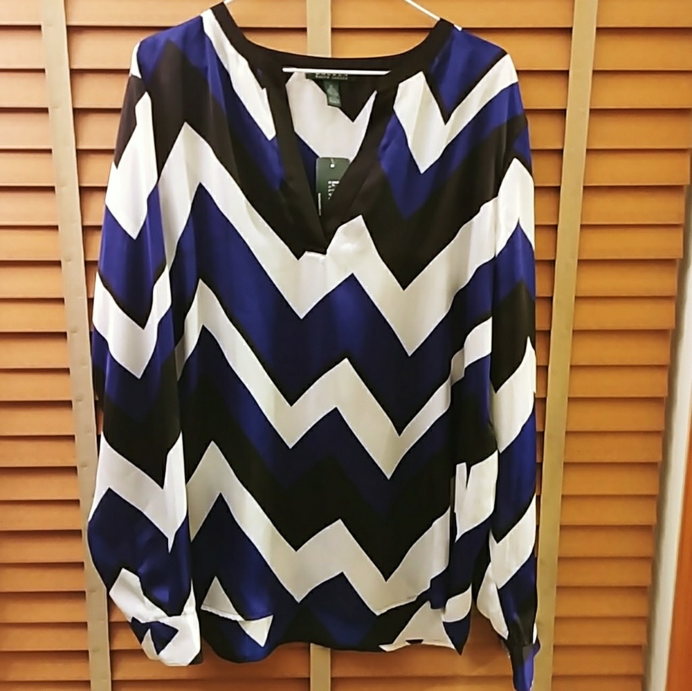 Ralph Lauren women's Chevron XL long sleeve shirt